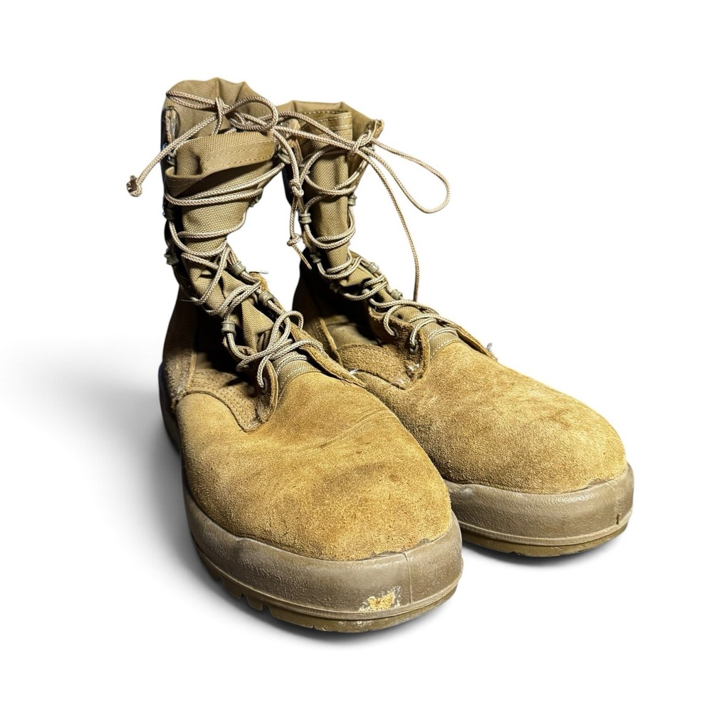 Belleville AHWC Combat Boots Men's 10 Wide Coyote Brown Vibram Made USA